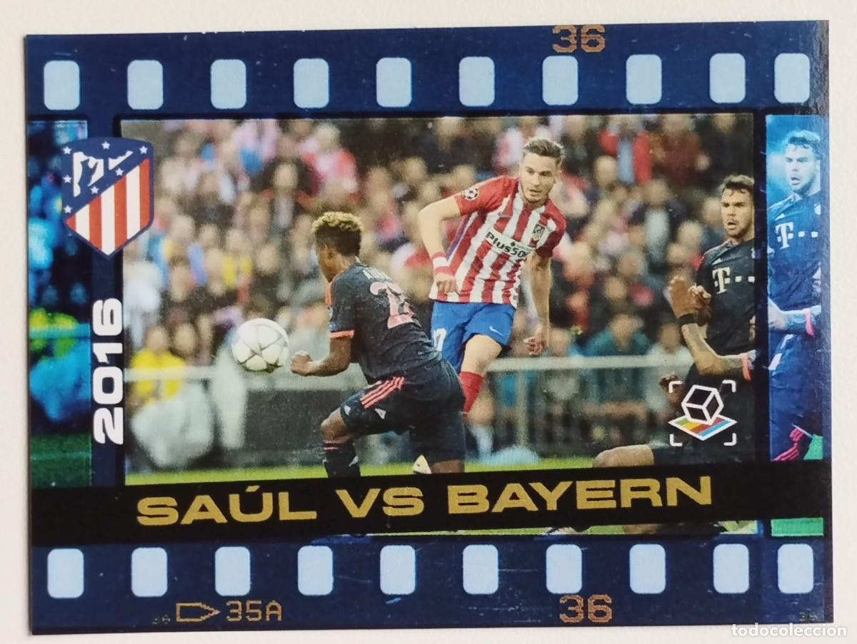 Fu&szlig;ball-Sticker: CROMO ATLETICO DE MADRID - SENTIMIENTO ROJIBLANCO - GOLES - SAUL VS BAYERN DE MUNICH 2016