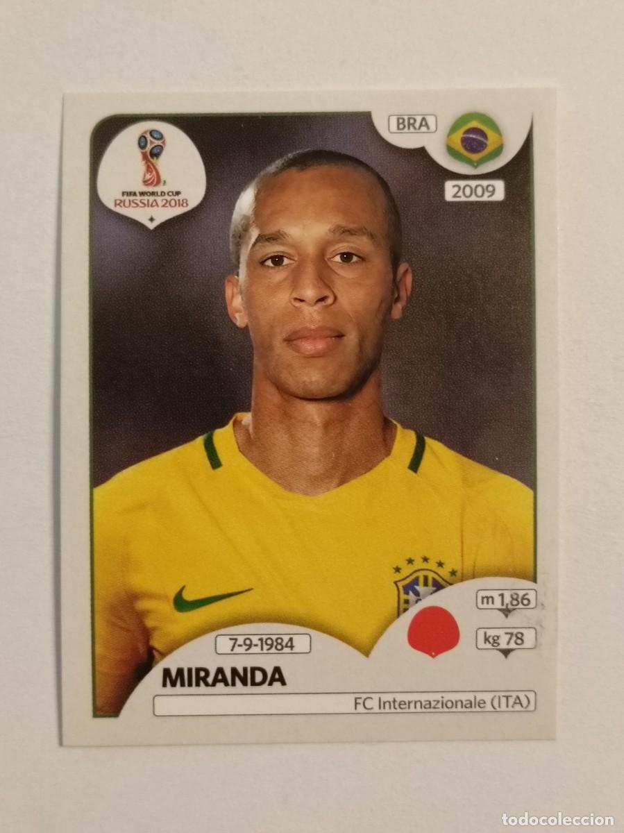 Cromos de f&uacute;tbol: #345 MIRANDA (BRASIL) MUNDIA RUSIA 2018 PANINI VERSION ROSA