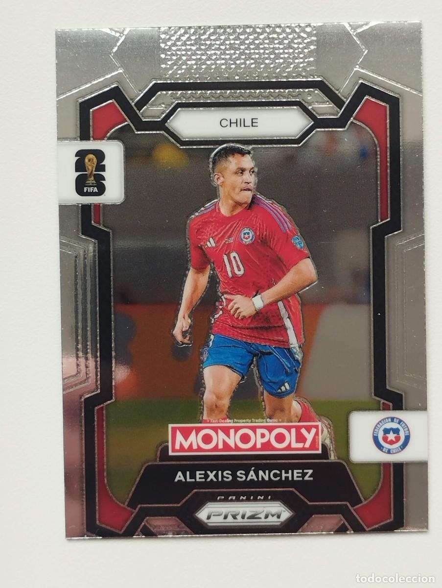 Fu&szlig;ball-Sticker: CROMO CARD WORLD CUP 2026 26 PANINI MONOPOLY PRIZM 85 ALEXIS SANCHEZ CHILE ERROR DE CORTE