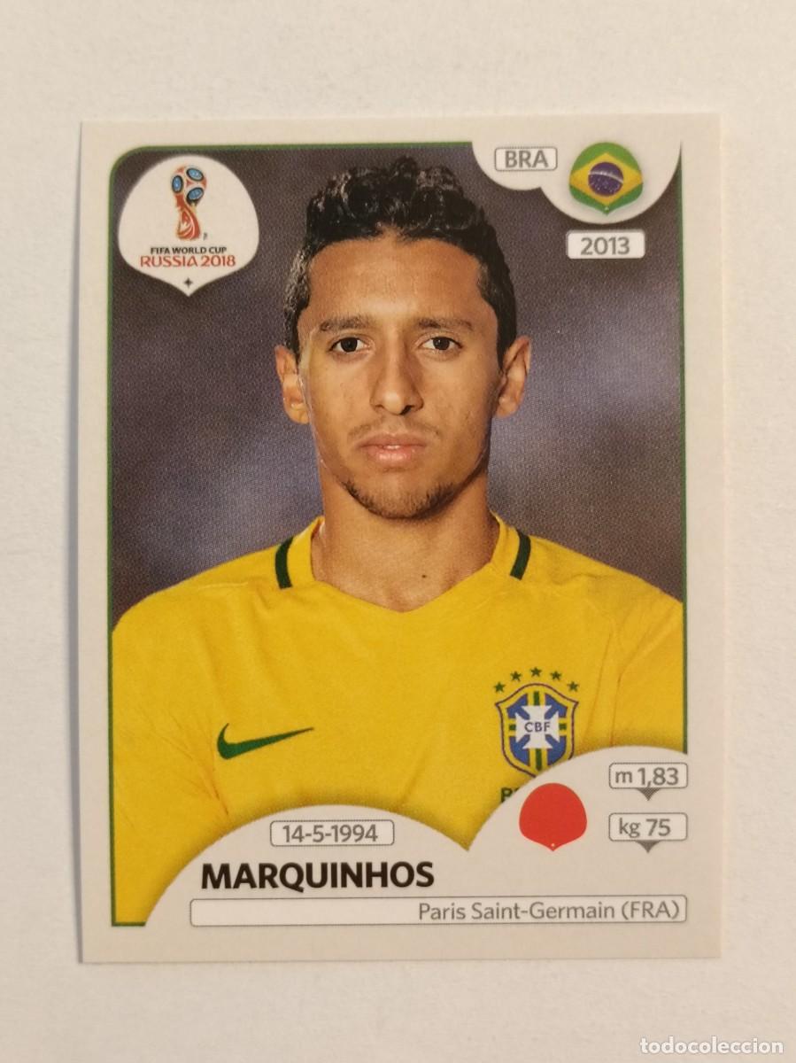 Cromos de f&uacute;tbol: #347 MARQUINHOS (BRASIL) MUNDIA RUSIA 2018 PANINI VERSION ROSA