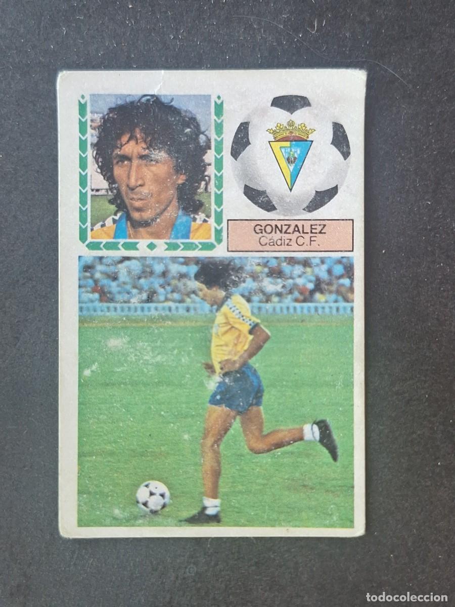 Cromos de f&uacute;tbol: L5 GONZALEZ VERSION C. F. LIGA ESTE 1983 1984 83 84 DESPEGADO RECUPERADO