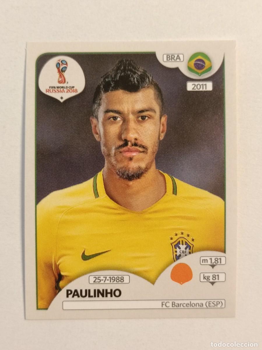 Cromos de f&uacute;tbol: #350 PAULINHO (BRASIL) MUNDIA RUSIA 2018 PANINI VERSION ROSA