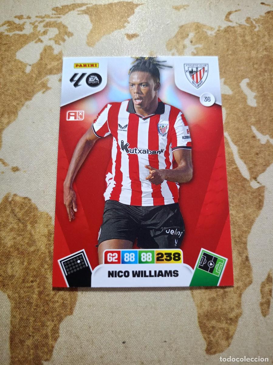 Cromos de f&uacute;tbol: Athletic 36 NICO WILLIAMS Adrenalyn 2025-26