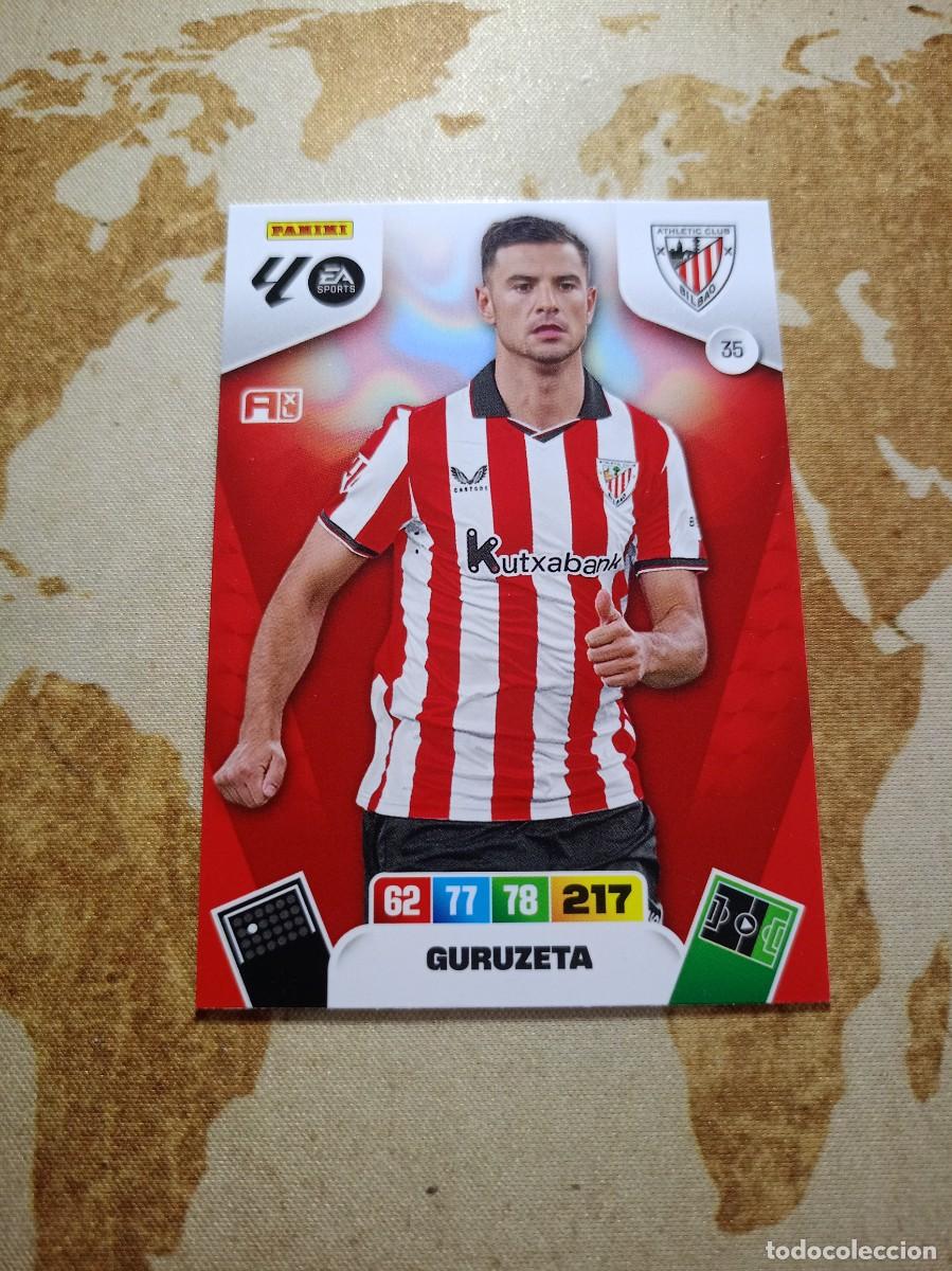 Cromos de f&uacute;tbol: Athletic 35 GURUZETA Adrenalyn 2025-26