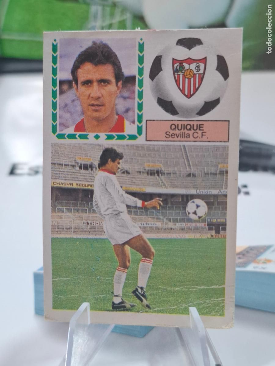 Fu&szlig;ball-Sticker: QUIQUE SEVILLA COLOCA LIGA 1983 1984 83 84 EDICIONES ESTE DESPEGADO