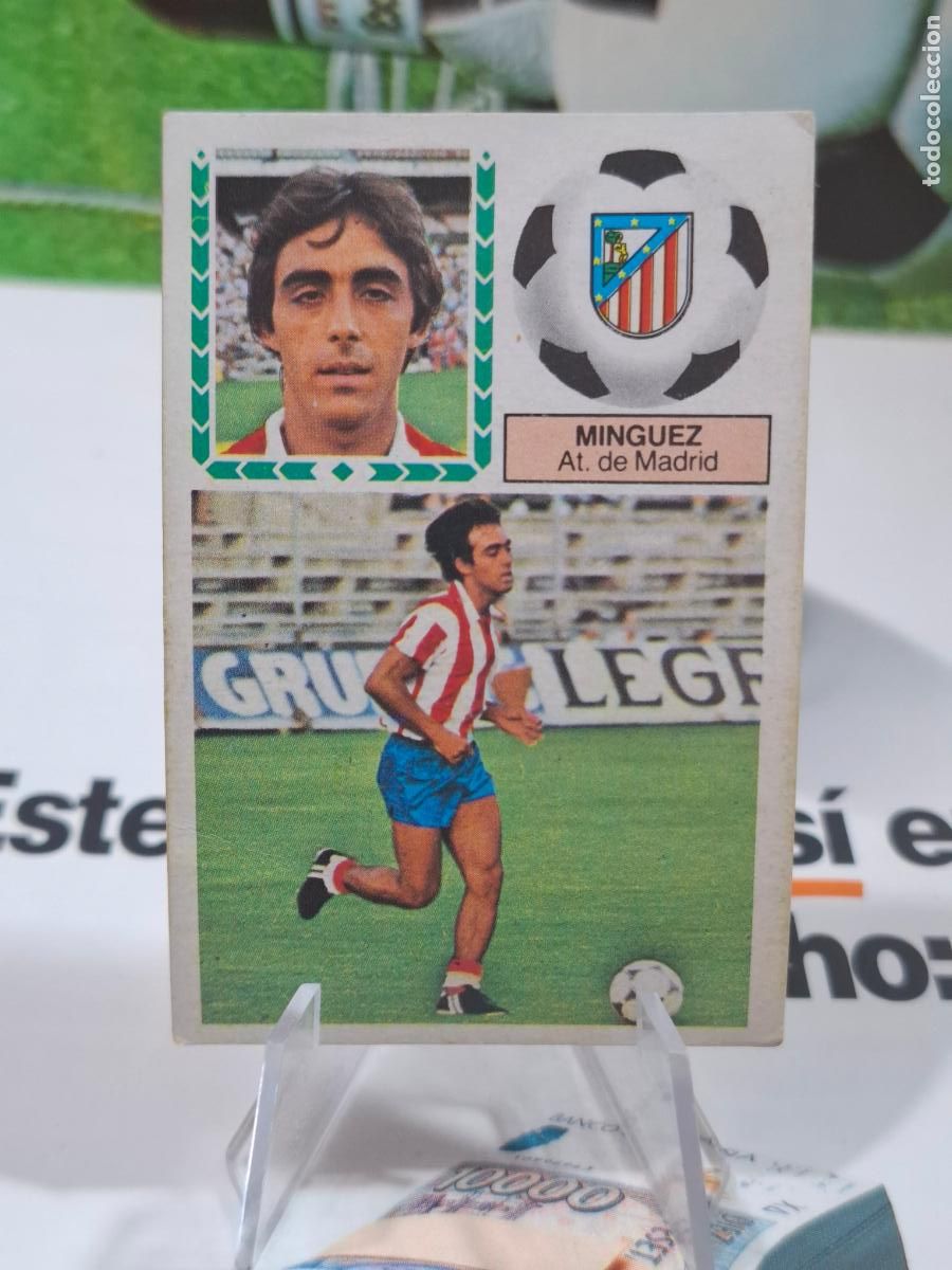 Fu&szlig;ball-Sticker: MINGUEZ ATLETICO MADRID COLOCA LIGA 1983 1984 83 84 EDICIONES ESTE DESPEGADO