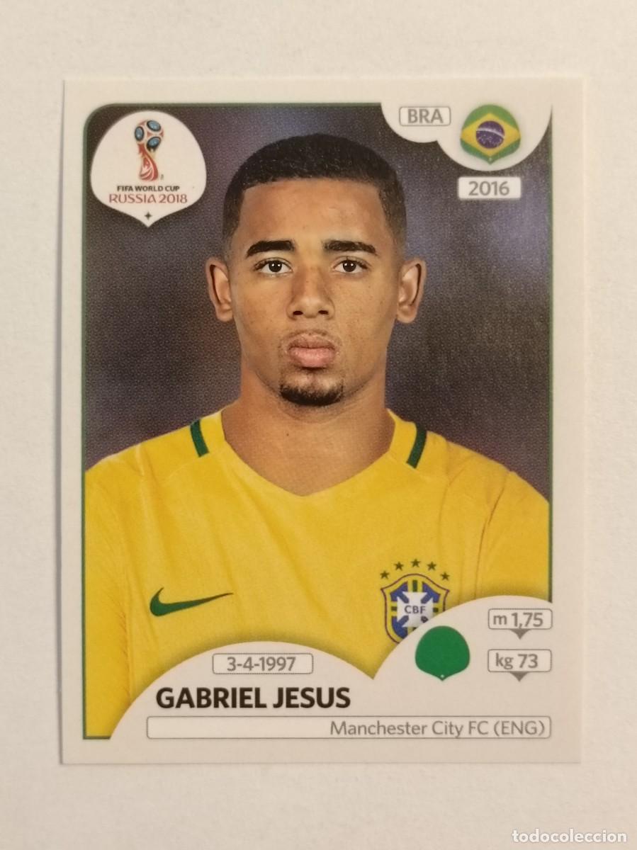 Cromos de f&uacute;tbol: #358 GABRIEL JESUS (BRASIL) MUNDIA RUSIA 2018 PANINI VERSION ROSA