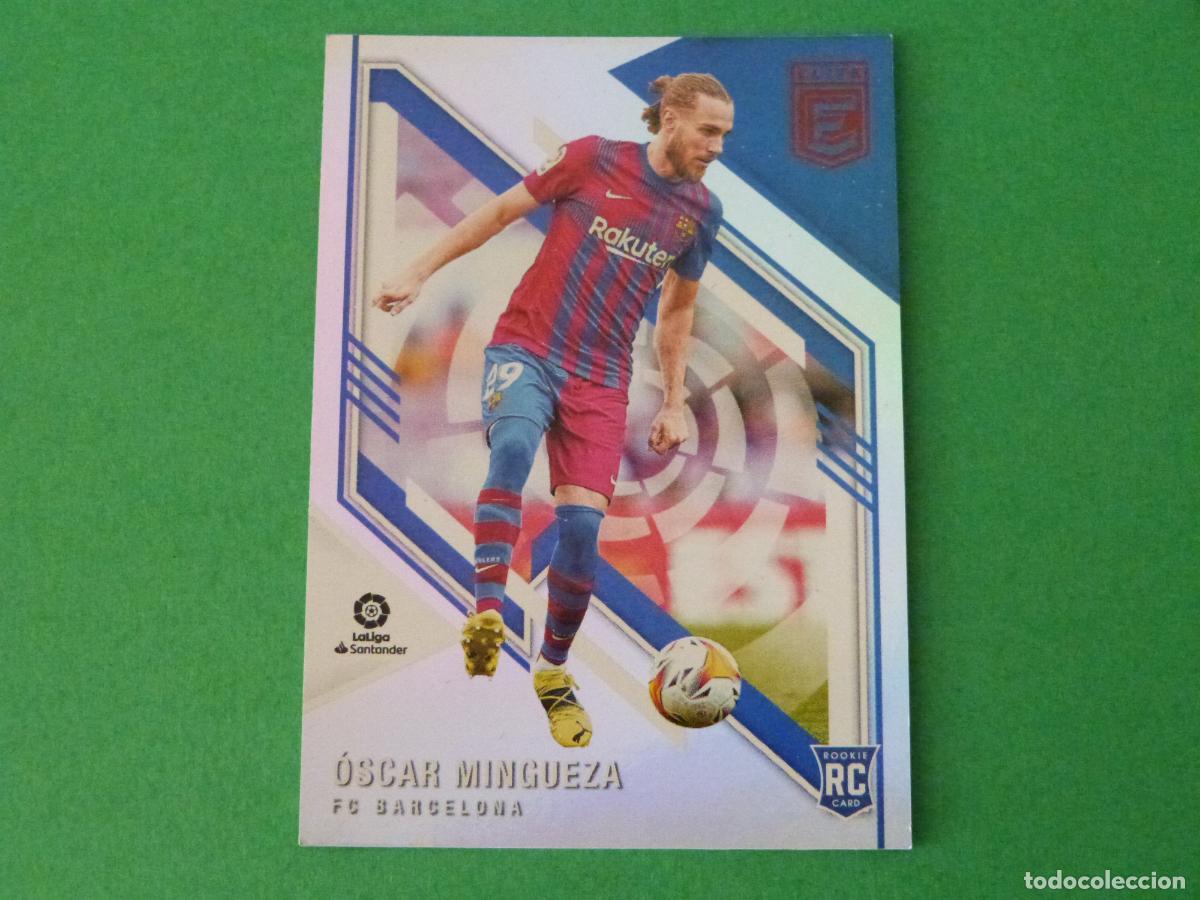 Cromos de f&uacute;tbol: TRADING CARD FUTBOL OSCAR MINGUEZA F.C. BARCELONA ROOKIE N&ordm; 57 LIGA DONRUSS ELITE 2021-2022/21-22