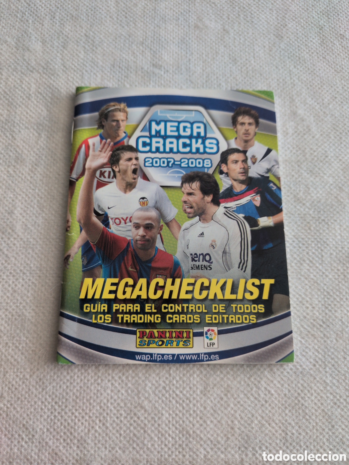 Fu&szlig;ball-Sticker: MEGACHECKLIST PANINI ALBUM MEGACRACKS 2007 2008 ,LIBRITO LISTA INDICE CROMOS FUTBOL