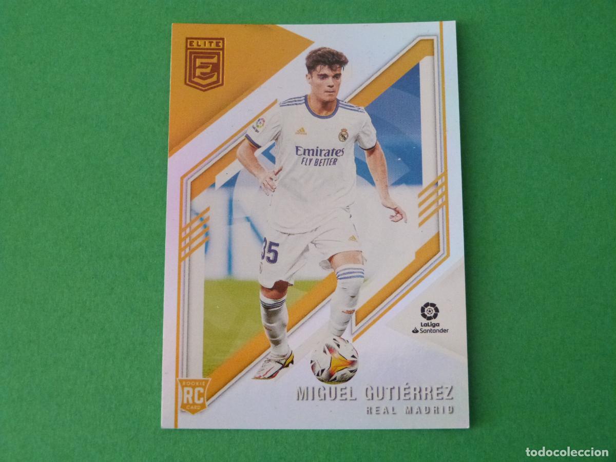 Cromos de f&uacute;tbol: TRADING CARD FUTBOL MIGUEL GUTIERREZ REAL MADRID CF ROOKIE N&ordm; 192 LIGA DONRUSS ELITE 2021-2022/21-22