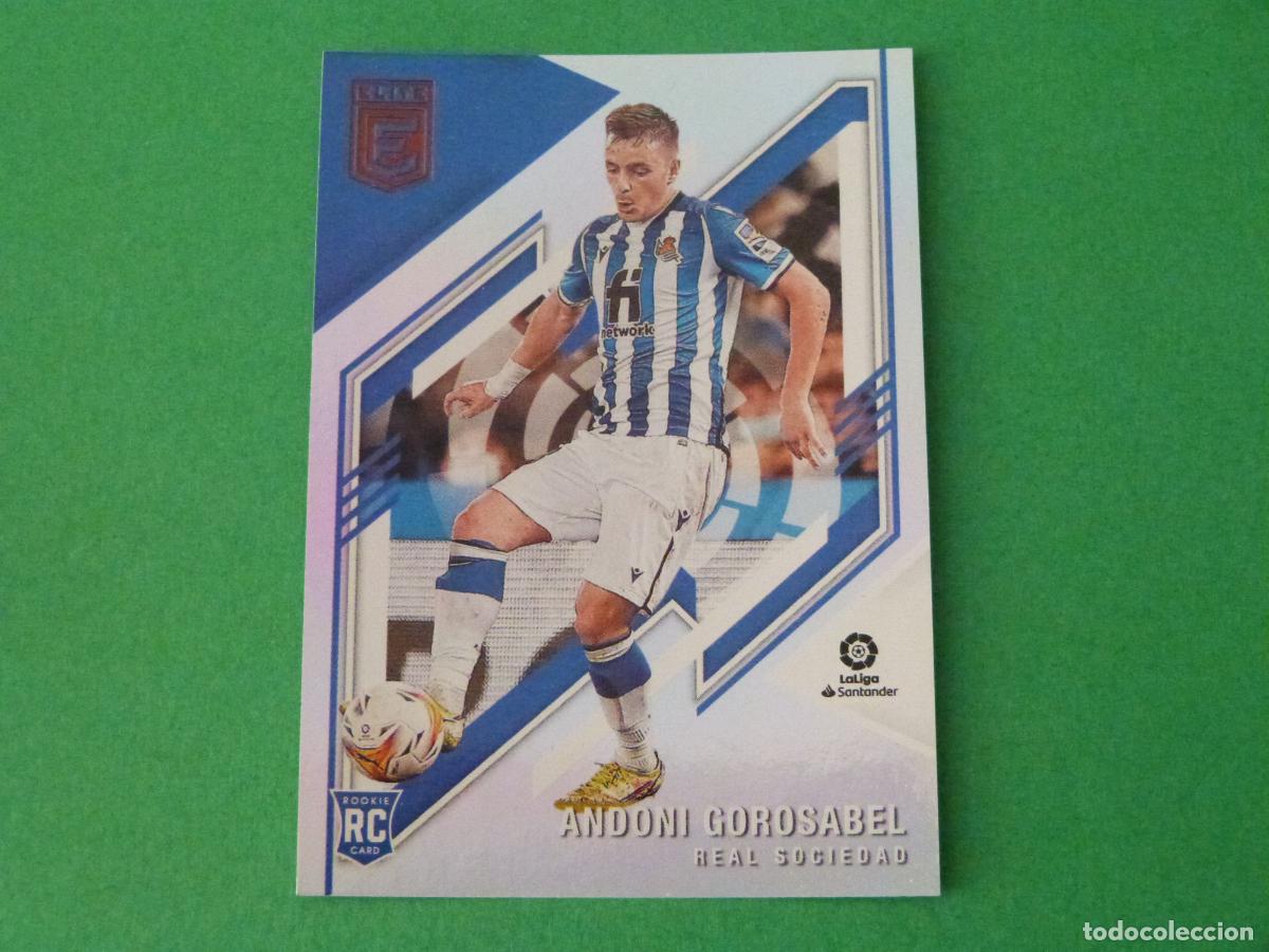 Cromos de f&uacute;tbol: TRADING CARD FUTBOL ANDONI GOROSABEL REAL SOCIEDAD ROOKIE N&ordm; 198 LIGA DONRUSS ELITE 2021-2022/21-22