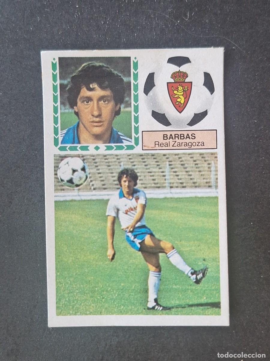 Cromos de f&uacute;tbol: L5 BARBAS VERSION REAL ZARAGOZA LIGA ESTE 1983 1984 83 84 DESPEGADO RECUPERADO