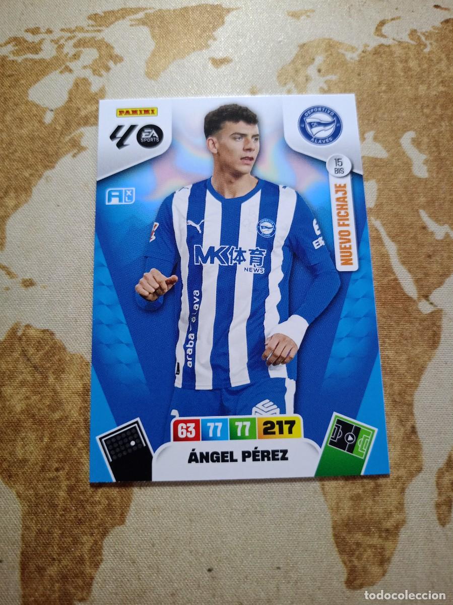 Cromos de f&uacute;tbol: Alav&eacute;s 15 bis &Aacute;NGEL P&Eacute;REZ Adrenalyn 2025-26