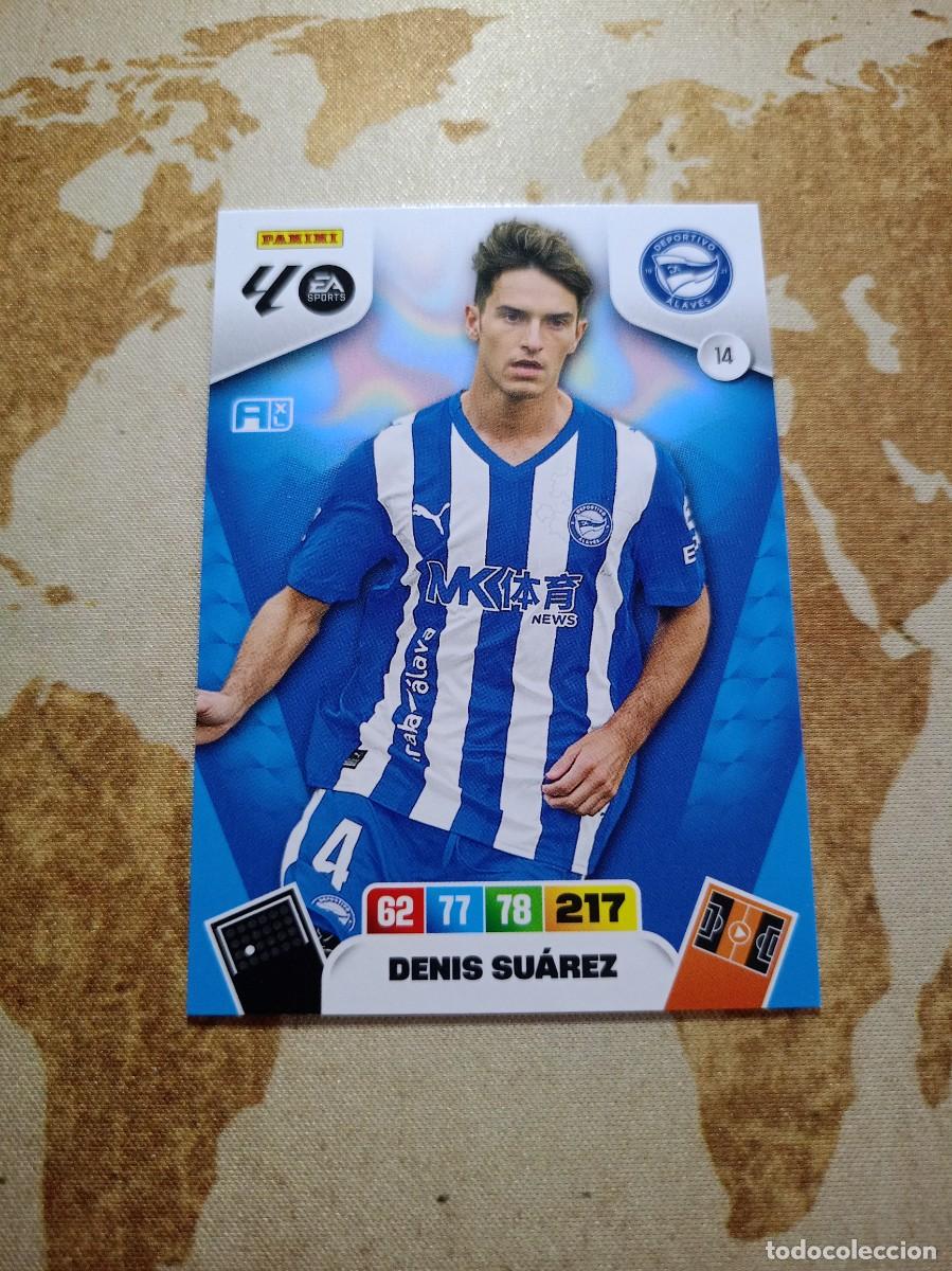 Fu&szlig;ball-Sticker: Alav&eacute;s 14 DENIS SU&Aacute;REZ Adrenalyn 2025-26