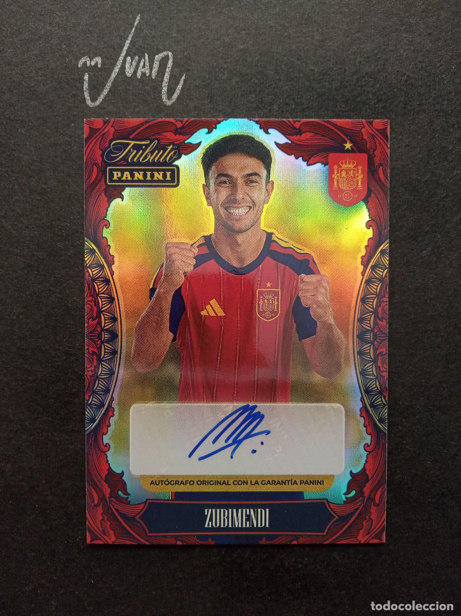 Cromos de f&uacute;tbol: AUTOGRAFO ZUBIMENDI REAL SOCIEDAD ESPA&Ntilde;A ⚽ PANINI &reg; TRIBUTO SELECCION ESPA&Ntilde;OLA 2026 MUNDIAL 26 NUEVO