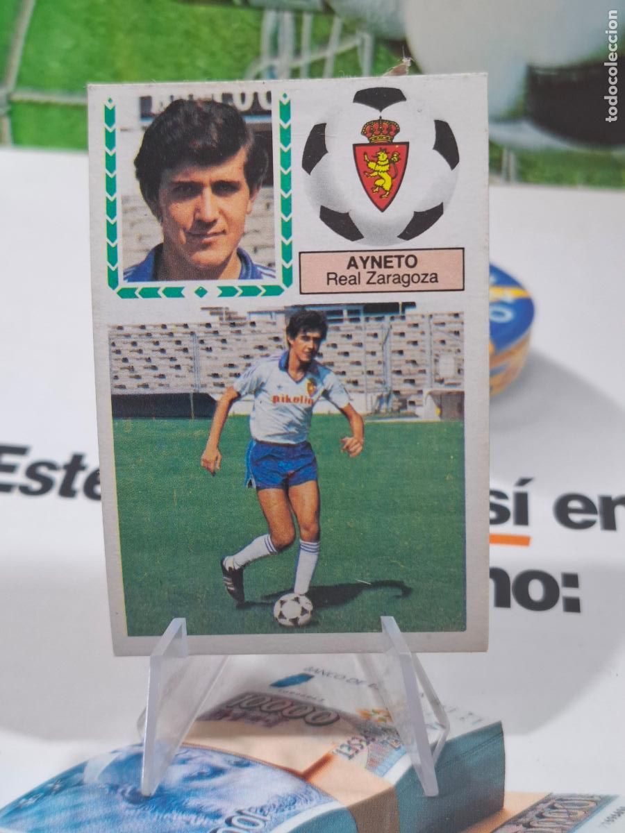 Cromos de f&uacute;tbol: AYNETO REAL ZARAGOZA COLOCA LIGA 1983 1984 83 84 EDICIONES ESTE DESPEGADO