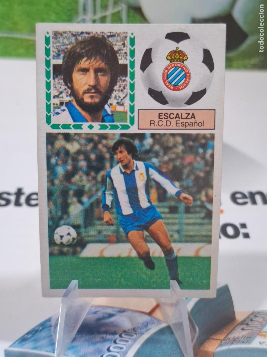 Figurine di Calcio: ESCALZA ESPANYOL ESPA&Ntilde;OL BAJA LIGA 1983 1984 83 84 EDICIONES ESTE DESPEGADO