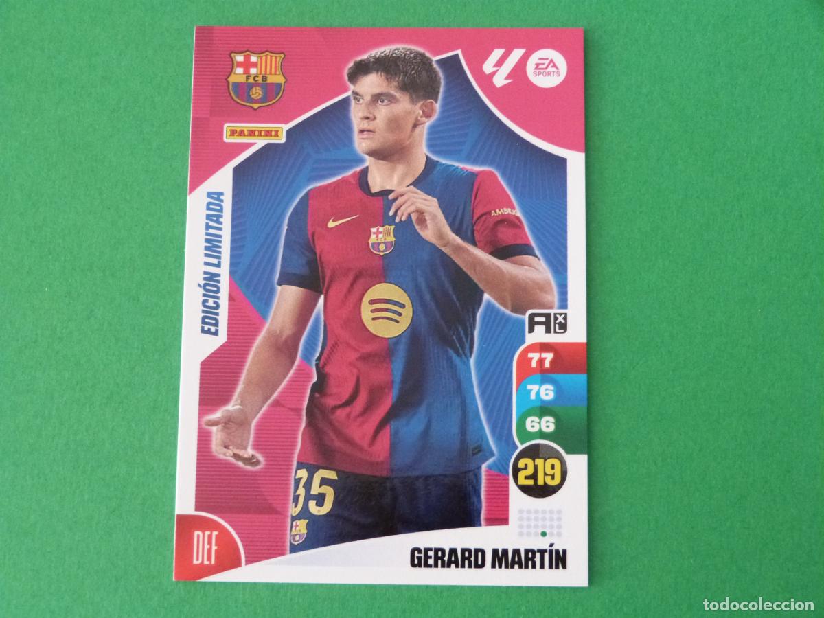 Cromos de f&uacute;tbol: TRADING CARD FUTBOL GERARD MARTIN F.C. BARCELONA EDICION LIMITADA LIGA ADRENALYN XL 2024-2025/24-25