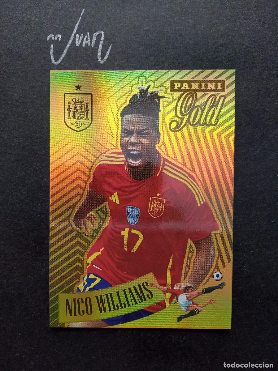 Cromos de f&uacute;tbol: N&ordm; 90 GOLD SUPERNOVA NICO WILLIAMS ESPA&Ntilde;A ATHLETIC⚽ PANINI &reg; TRIBUTO SELECCION ESPA&Ntilde;OLA 2026 MUNDIAL