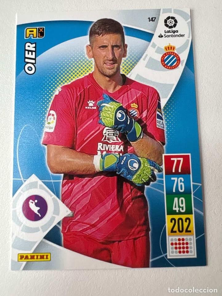 Cromos de f&uacute;tbol: Carta Oier Espanyol 147 Adrenalyn 2021-22