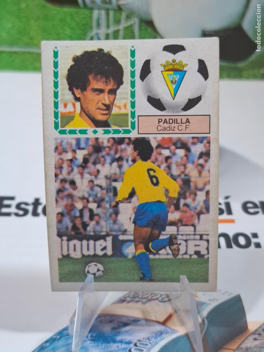 Cromos de f&uacute;tbol: PADILLA CADIZ VERSION PINTADA FICHAJE 22 BIS LIGA 1983 1984 83 84 EDICIONES ESTE DESPEGADO