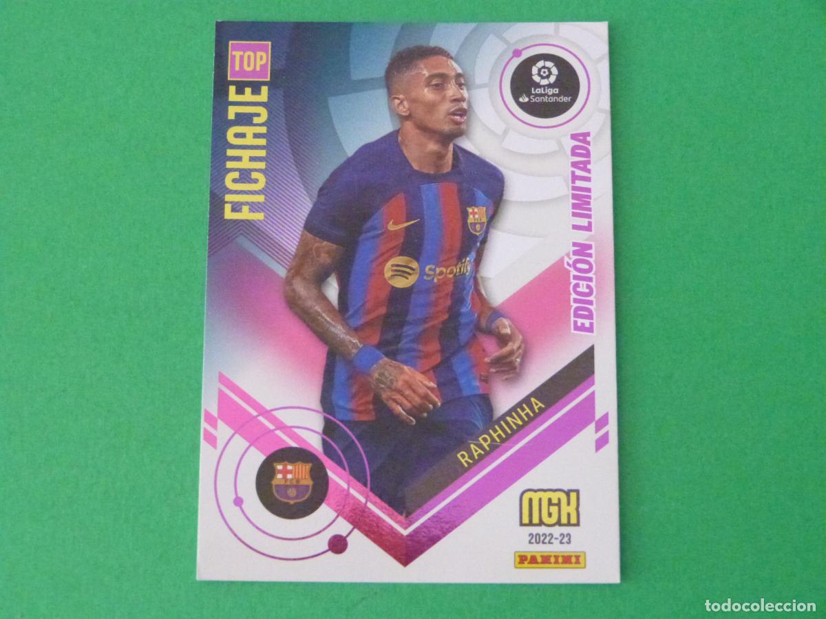 Cromos de f&uacute;tbol: TRADING CARD FUTBOL RAPHINHA F.C. BARCELONA EDICION LIMITADA LIGA MEGACRACKS 2022-2023/22-23