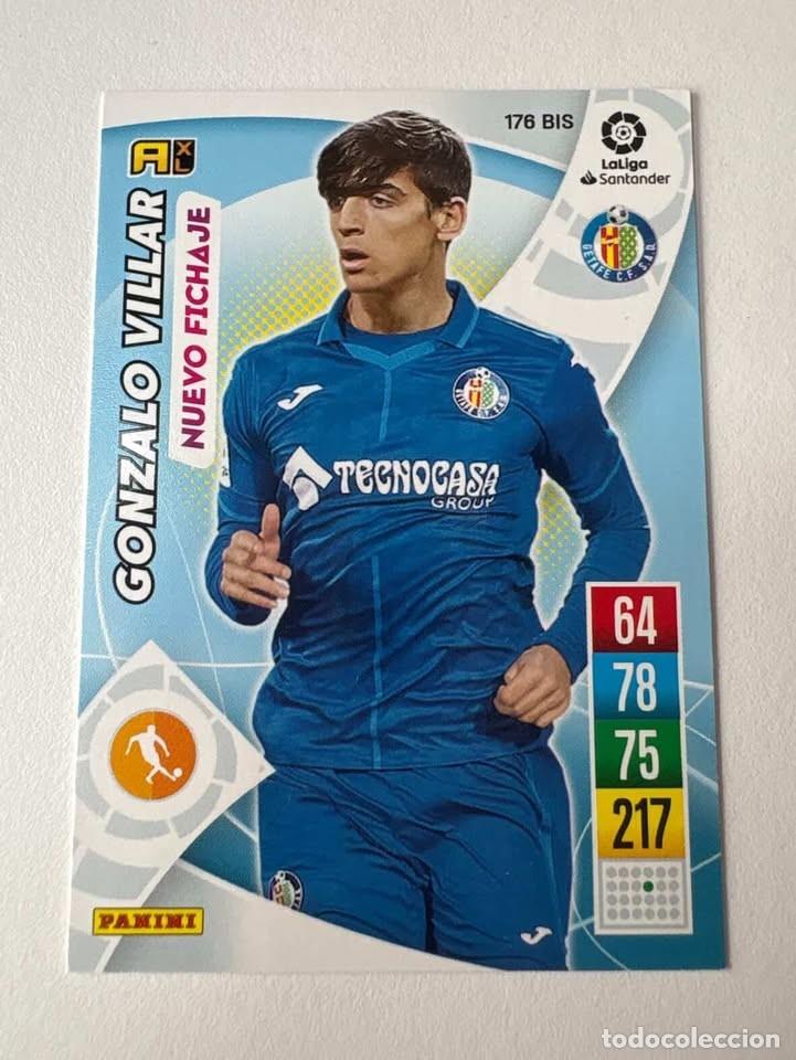 Cromos de f&uacute;tbol: Carta Gonzalo Villar Nuevo Fichaje Getafe 176bis Adrenalyn 2021-22