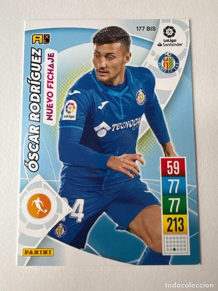 Cromos de f&uacute;tbol: Carta &Oacute;scar Rodr&iacute;guez Nuevo Fichaje Getafe 177bis Adrenalyn 2021-22