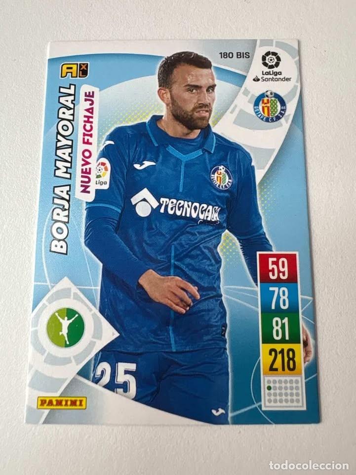 Cromos de f&uacute;tbol: Carta Borja Mayoral Nuevo Fichaje Getafe 180bis Adrenalyn 2021-22