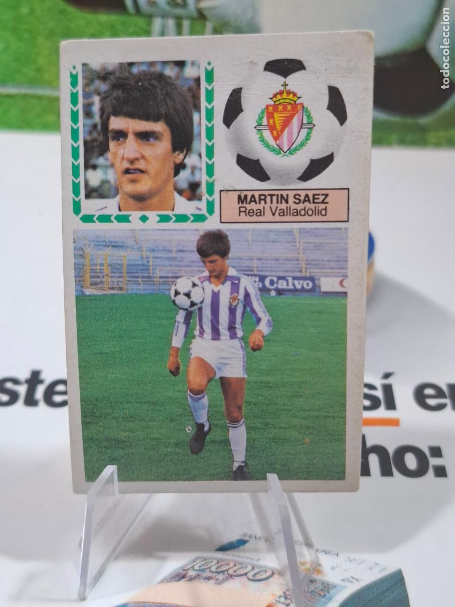 Figurine di Calcio: MARTIN SAEZ VALLADOLID COLOCA LIGA 1983 1984 83 84 EDICIONES ESTE DESPEGADO