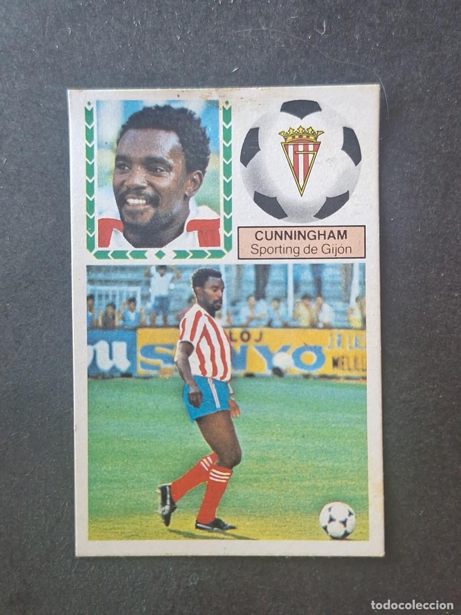 Fu&szlig;ball-Sticker: L5 CUNNINGHAM SPORTING DE GIJON COLOCA LIGA ESTE 1983 1984 83 84 DESPEGADO RECUPERADO