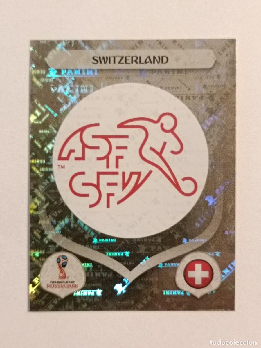 Cromos de f&uacute;tbol: #360 ESCUDO (SUIZA) MUNDIA RUSIA 2018 PANINI VERSION ROSA