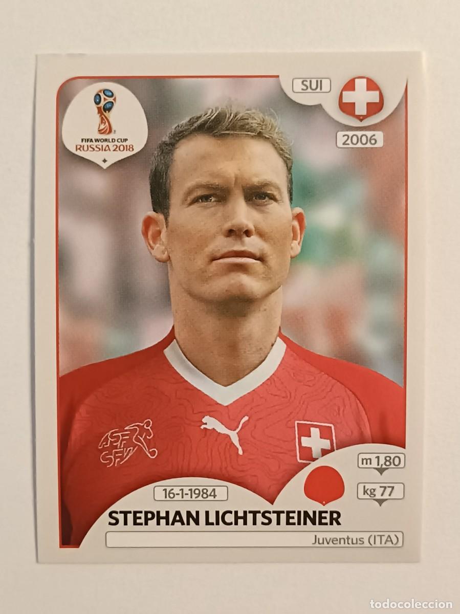 Football Stickers: #363 LICHTSTEINER (SUIZA) MUNDIAL RUSIA 2018 PANINI VERSION ROSA