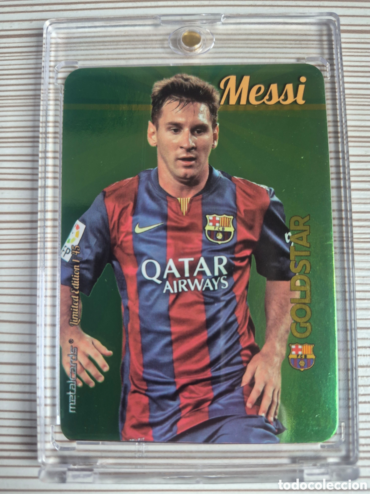 Cartes &agrave; collectionner de Football: MESSI GOLD STAR BRILLO LISO MUNDICROMO 2015 2016 IMPOLUTO!! LEER