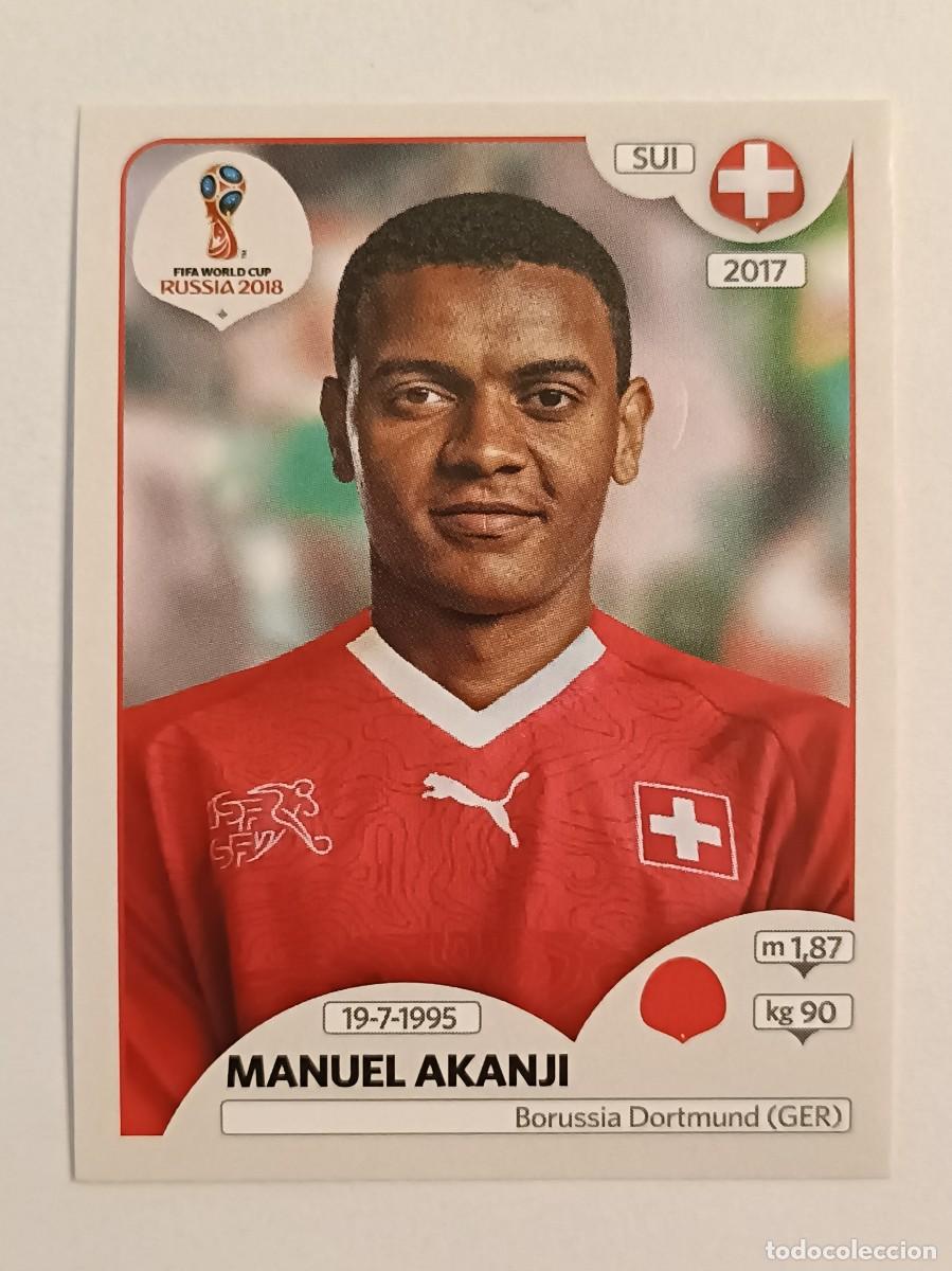 Cromos de f&uacute;tbol: #364 AKANJI (SUIZA) MUNDIA RUSIA 2018 PANINI VERSION ROSA
