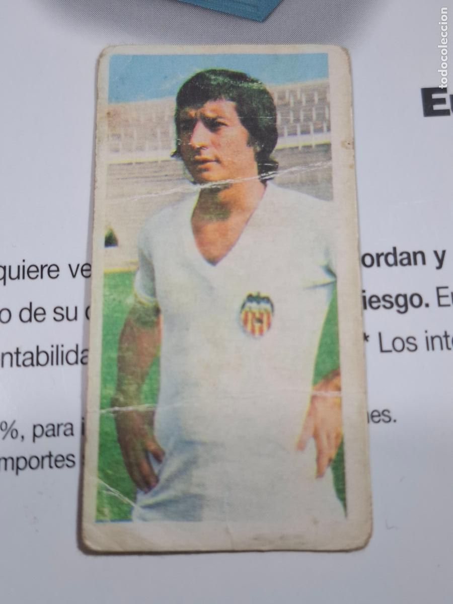 Football Stickers: SANCAYETANO VALENCIA FICHAJE 38 1975 1976 EDICIONES ESTE LIGA 75 76 DESPEGADO SOBADO