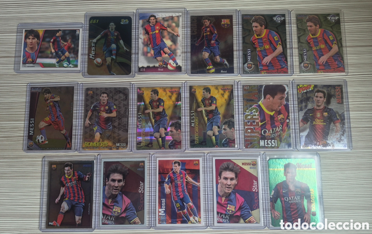Cromos de f&uacute;tbol: MESSI MUNDICROMO LOTE