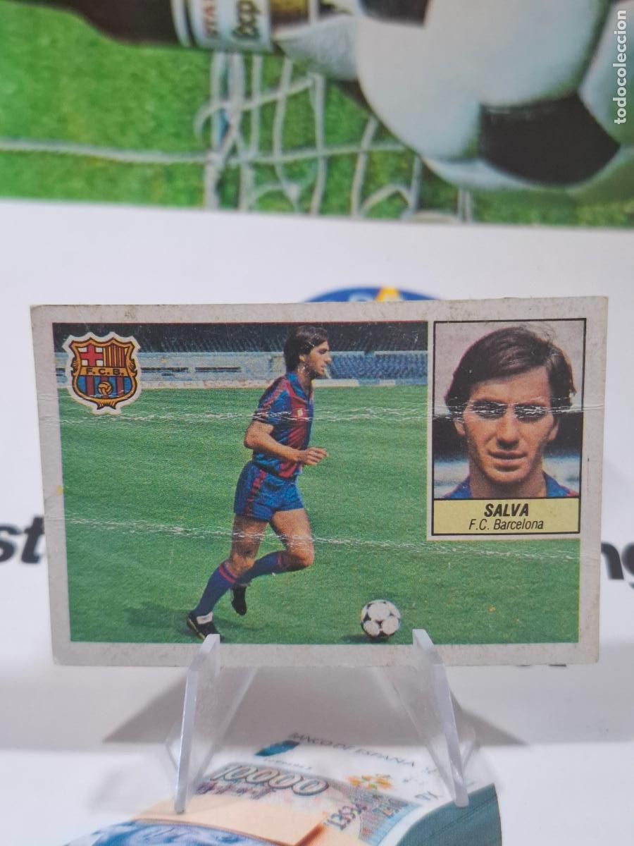 Football Stickers: SALVA FC BARCELONA COLOCA 1984 1985 EDICIONES ESTE LIGA 84 85 DESPEGADO CON DOBLEZ