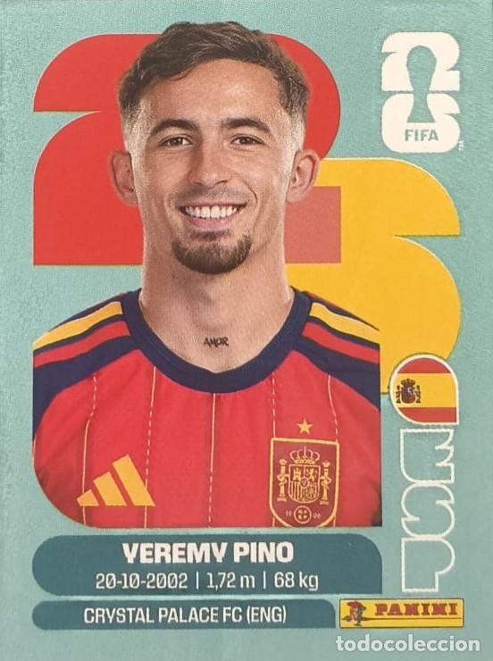 Cromos de f&uacute;tbol: FUTBOL - PANINI - MUNDIAL 2026 - WORLD CUP 2026 - ESPA&Ntilde;A - CRYSTAL PALACE - ESP J11 - YEREMY PINO