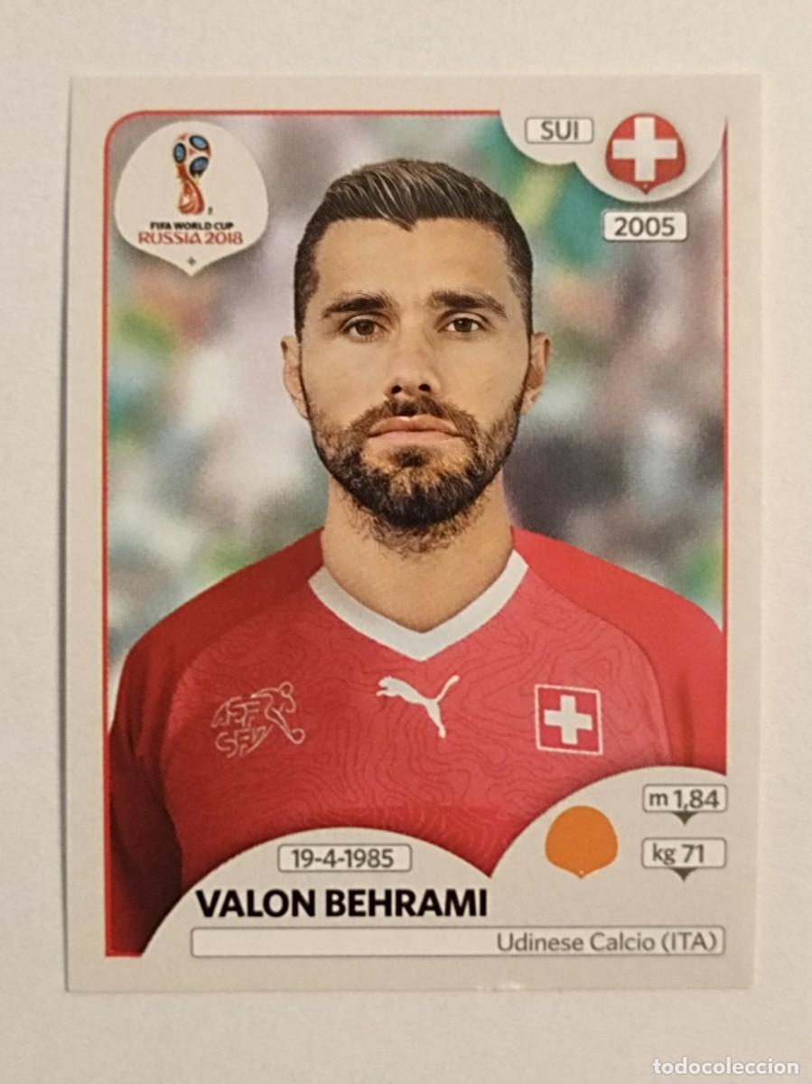 Football Stickers: #374 BEHRAMI (SUIZA) MUNDIA RUSIA 2018 PANINI VERSION ROSA