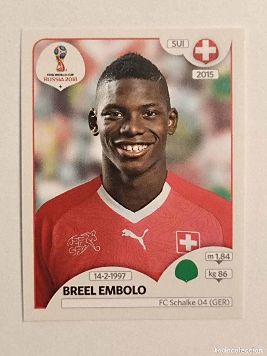Fu&szlig;ball-Sticker: #376 EMBOLO (SUIZA) MUNDIA RUSIA 2018 PANINI VERSION ROSA