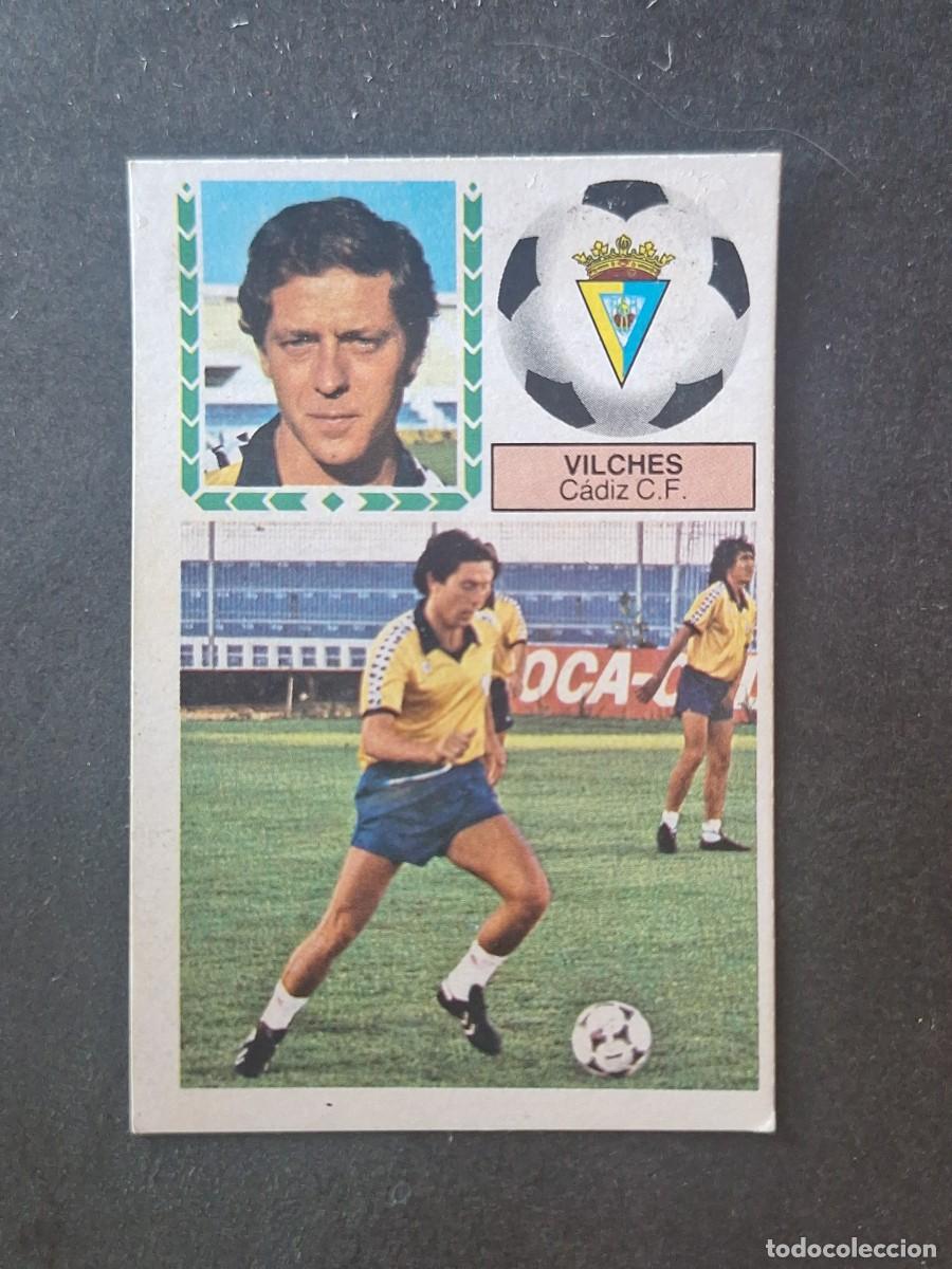 Fu&szlig;ball-Sticker: L5 VILCHES VERSION CADIZ C. F. FICHAJE 7 LIGA ESTE 1983 1984 83 84 DESPEGADO RECUPERADO