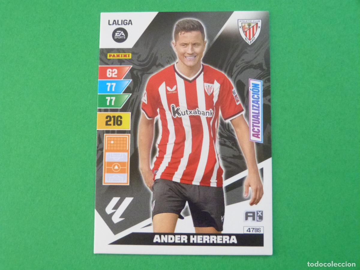 Fu&szlig;ball-Sticker: TRADING CARD FUTBOL ANDER HERRERA ATH. BILBAO N&ordm; 47 BIS LIGA ADRENALYN XL 2023-2024/23-24 PANINI
