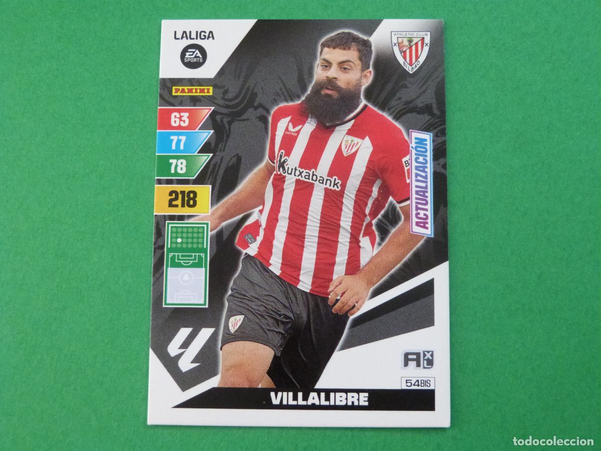 Cromos de f&uacute;tbol: TRADING CARD FUTBOL VILLALIBRE ATH. BILBAO N&ordm; 54 BIS LIGA ADRENALYN XL 2023-2024/23-24 PANINI