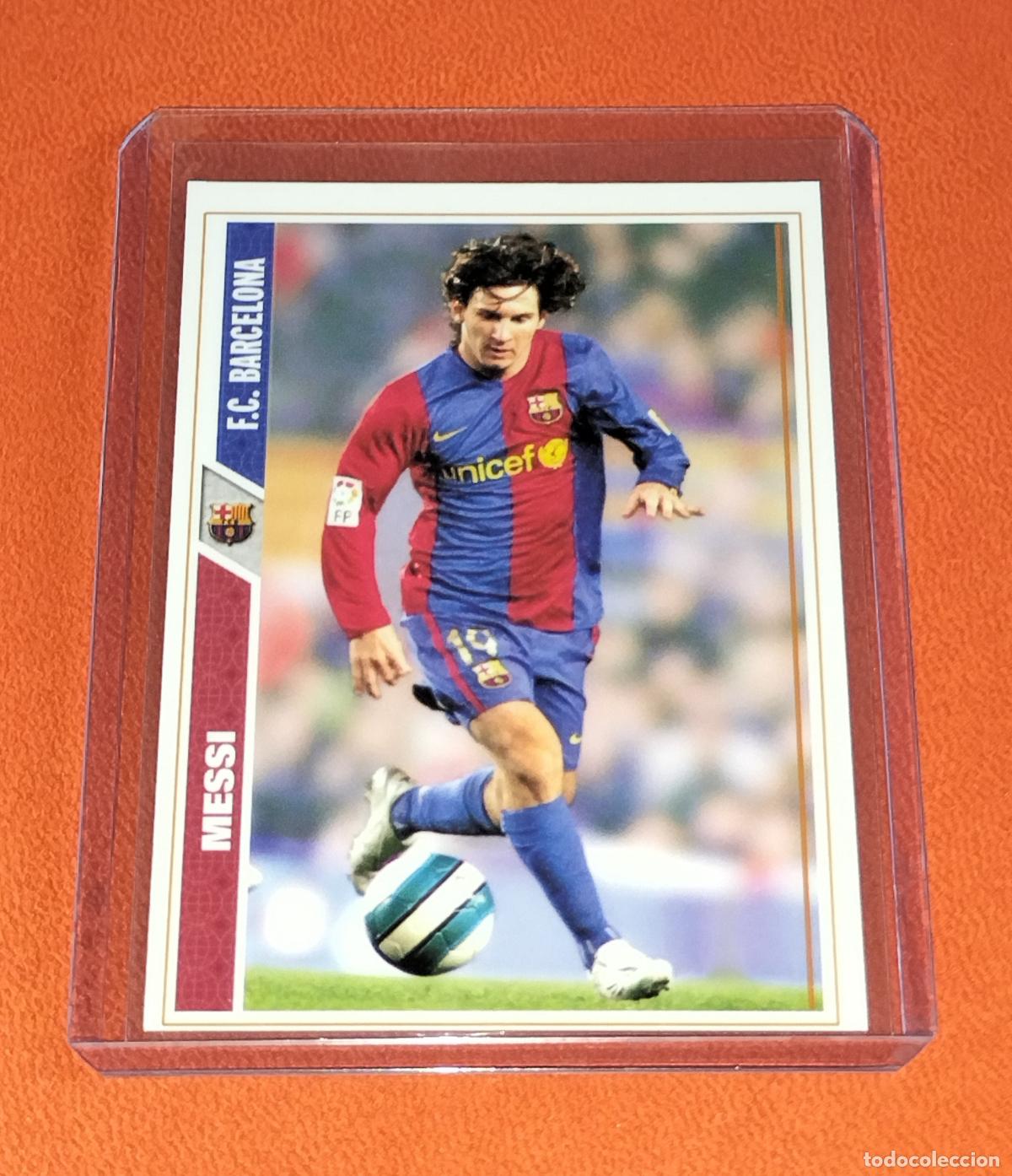 Cromos de f&uacute;tbol: 47 LIONEL MESSI FC BARCELONA CARD MUNDICROMO SPORT FICHAS LIGA FUTBOL 2007 2008 07 08