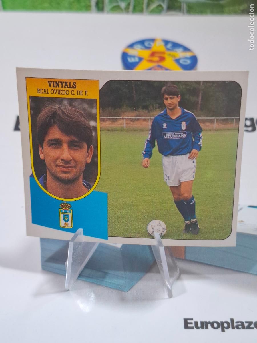 Football Stickers: VINYAL OVIEDO FICHAJE 25 1991 1992 EDICIONES ESTE LIGA 91 92 DESPEGADO