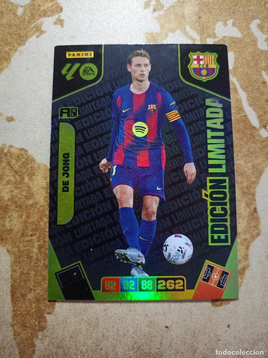 Cromos de f&uacute;tbol: # Edici&oacute;n Limitada DE JONG Adrenalyn 2025-26