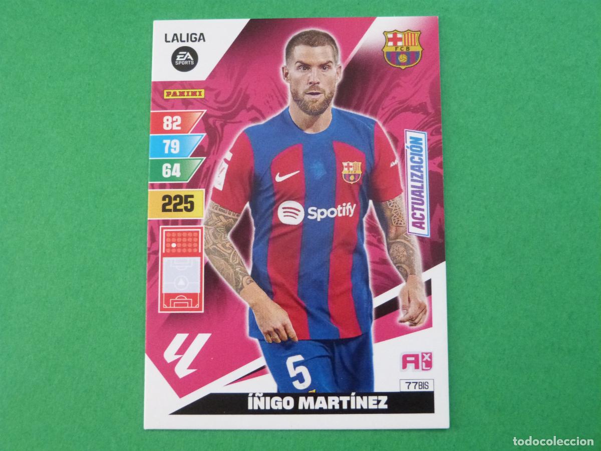 Cromos de f&uacute;tbol: TRADING CARD FUTBOL I&Ntilde;IGO MARTINEZ F.C. BARCELONA N&ordm; 77 BIS LIGA ADRENALYN XL 2023-2024/23-24 PANINI
