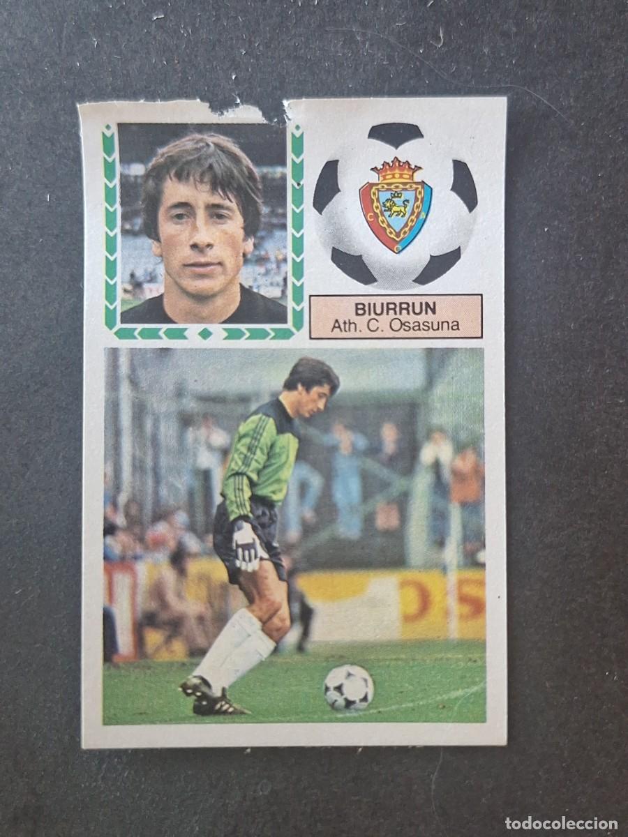 Cromos de f&uacute;tbol: L5 BIURRUN C. A. OSASUNA FICHAJE 10 LIGA ESTE 1983 1984 83 84 DESPEGADO RECUPERADO