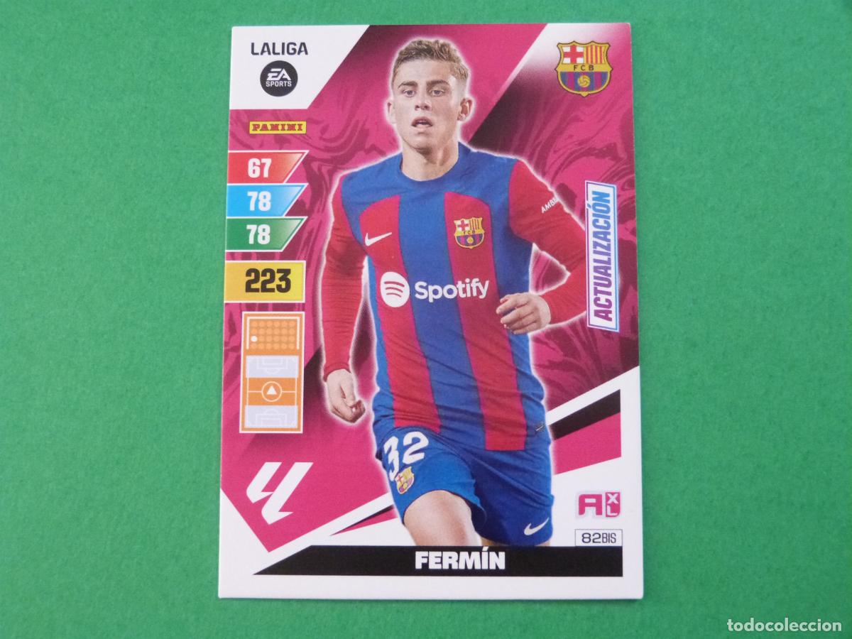 Cromos de f&uacute;tbol: TRADING CARD FUTBOL FERMIN F.C. BARCELONA N&ordm; 82 BIS LIGA ADRENALYN XL 2023-2024/23-24 PANINI
